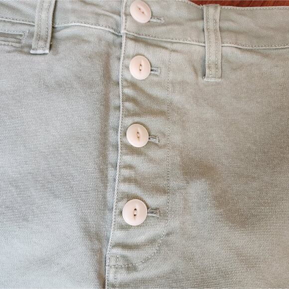 MADEWELL NEW GREEN BUTTON JEAN SKIRT SIZE 29 - Picture 4 of 5